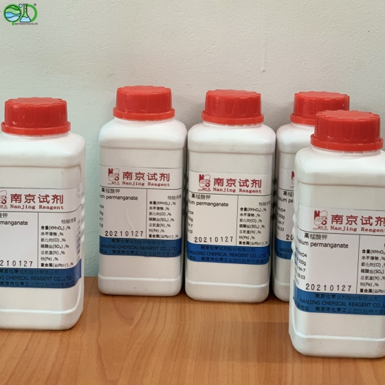 Hóa chất KMnO4 Chai 500g Kali Permanganate -Thuốc tím