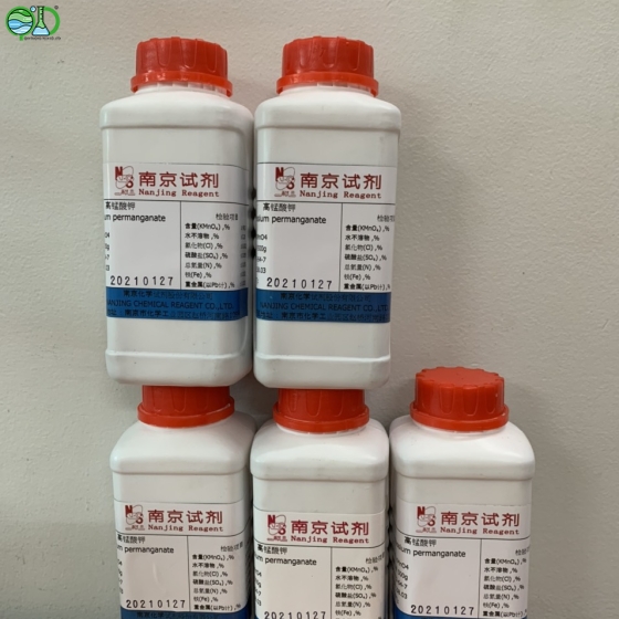 Hóa chất KMnO4 Chai 500g Kali Permanganate -Thuốc tím