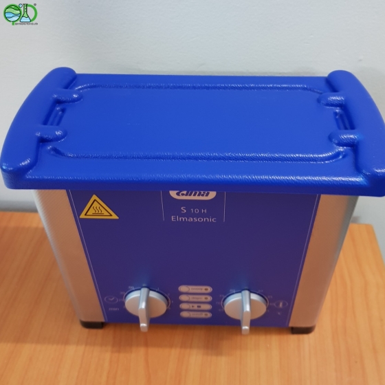  Bể rửa siêu âm 0.8 lít có gia nhiệt Model: S10H Nhà sản xuất: Elma – Đức Xuất xứ: Đức
