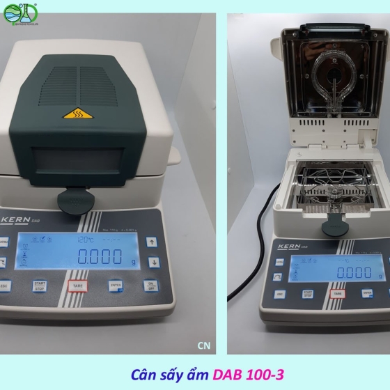 Cân phân tích độ ẩm  Model: DAB 100-3 Hãng sx: KERN – ĐỨC