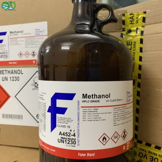  Methanol HPLC Grade 4 Lít – A452-4 – Fisher