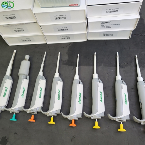 Slamed® Precision single channel Pipette, Từ 0.1-2.5µl đến  1000 - 10000 µl Germany