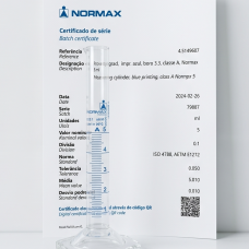 ỐNG ĐONG THỦY TINH  5 ML Measuring glass Cylinder Class A NORMAX