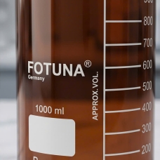 CHAI NẮP VẶN NÂU 1000ML FORTUNA – CHỊU NHIỆT 140°C