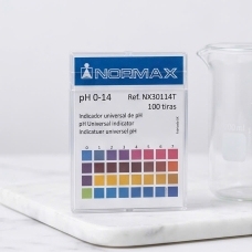 Giấy thử pH 0-14  (Universal pH Indicator Strips) của Normax (Bồ Đào Nha).