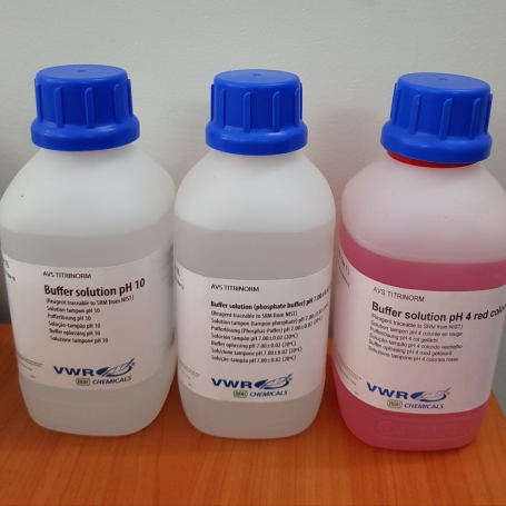 Buffer solution  pH 4 , pH 7 pH 10 - Prolab Pháp- -