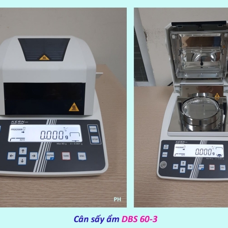 Cân phân tích độ ẩm  Model: DAB 100-3 Hãng sx: KERN – ĐỨC