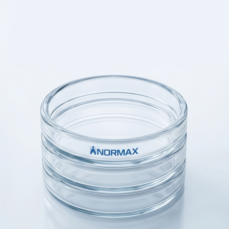 Cawan Petri Dish Petridish Soda Lime Glass 60x15mm @ 10 Pcs | Normax