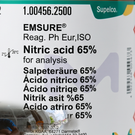 NITRIC ACID 65% EMSURE® ACS, ISO, Reag. Ph Eur Code: 1.00456.2500  Merck