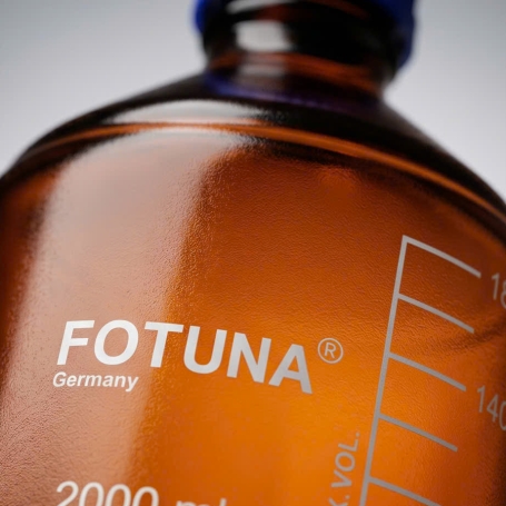 CHAI NẮP VẶN NÂU 2000ML FORTUNA – CHỊU NHIỆT 140°C