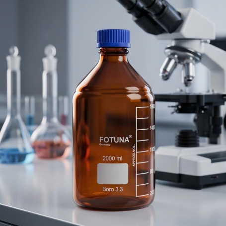 CHAI NẮP VẶN NÂU 2000ML FORTUNA – CHỊU NHIỆT 140°C