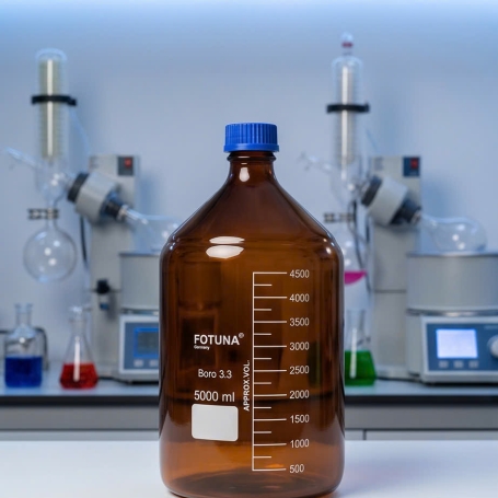 CHAI NẮP VẶN NÂU 5000ML FORTUNA – CHỊU NHIỆT 140°C