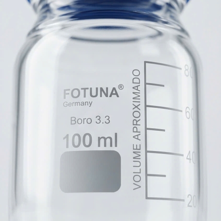 CHAI NẮP VẶN 100ML FORTUNA – CHỊU NHIỆT 140°C