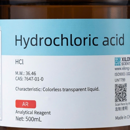 Hydrochloric acid Công thức: HCl CAS: 7647-01-0