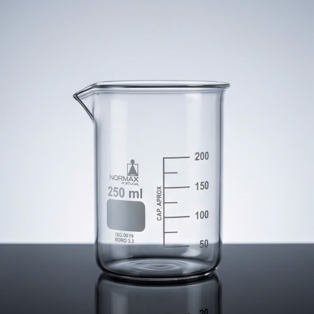 Cốc thủy tinh Beaker 250mL  Normax -Portugal