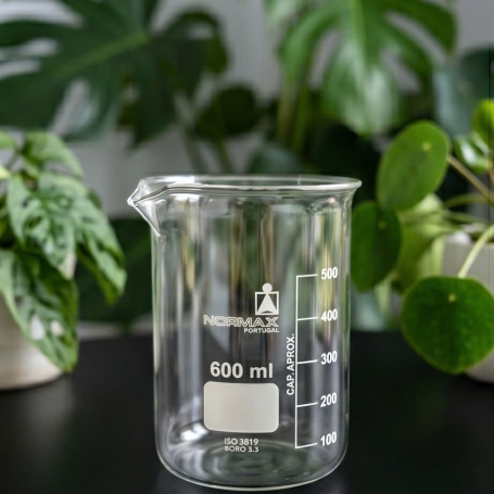 Cốc thủy tinh Beaker 600mL  Normax -Portugal