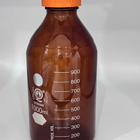 CHAI NẮP VẶN TRUNG TÍNH NÂU 1000ML GL45 - GLACIER