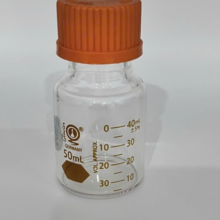 CHAI NẮP VẶN 50ML  – CHỊU NHIỆT 140°C -GLACIER