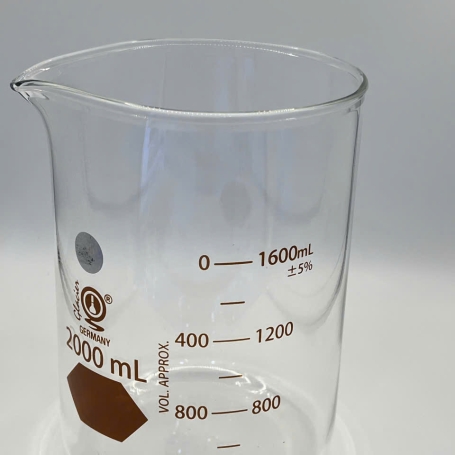 Cốc thủy tinh  Beaker 2000 mL - Glacier