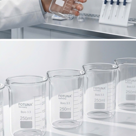 Cốc thủy tinh beaker 250ml -Fotuna