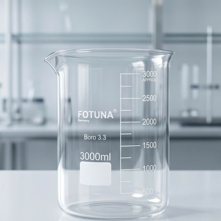 Cốc thủy tinh  Beaker 3000 mL - Fotuna