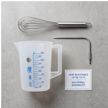 Ca  nhựa PP có chia vạch 2000 mL – Glacier 