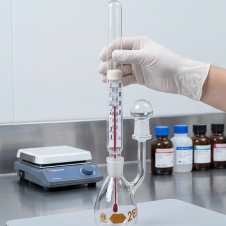 Bình đo tỷ trọng có nhiệt kế 25 mL (Specific Gravity Bottle with Thermometer) Glacier 